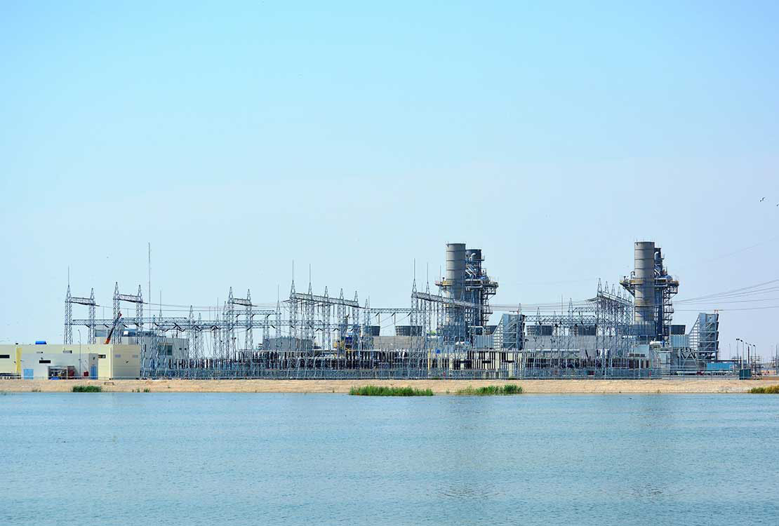 Portrait of Gas-Fired Combined Cycle Power Plant