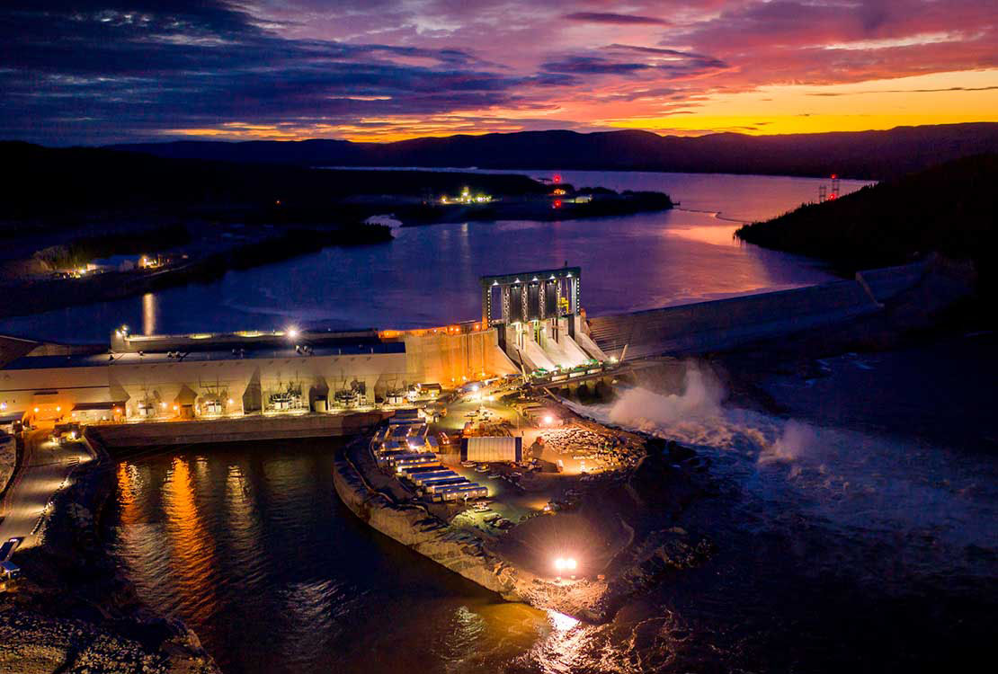 Portrait of Hydroelectric Power Plant