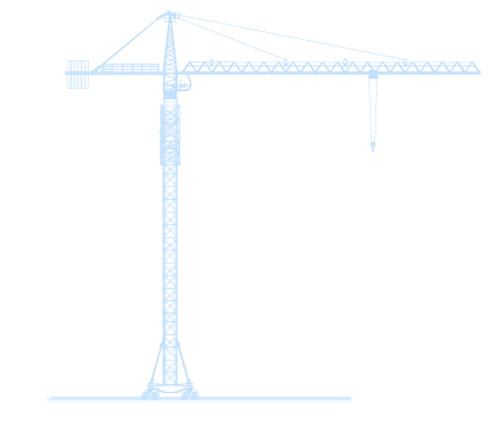 Tower construction crane