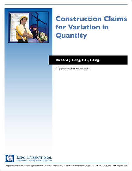 Construction Claims for Variation in Quantity