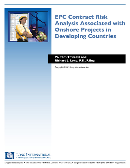 EPC Contract Risk Analysis Associated with Onshore Projects in Developing Countries