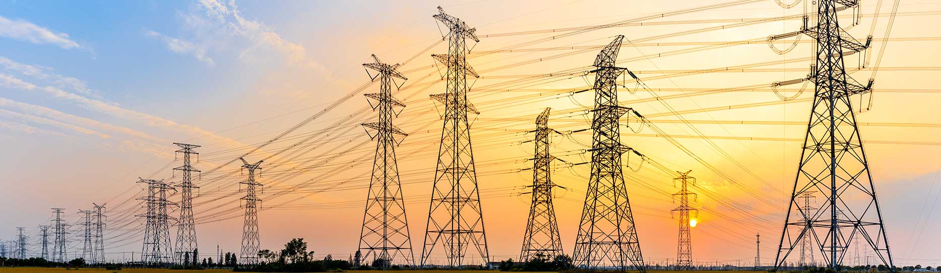 Electrical towers and power lines